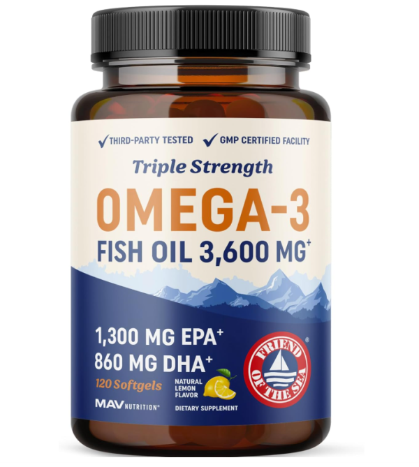 Triple Strength Omega 3 Fish Oil 3600 mg