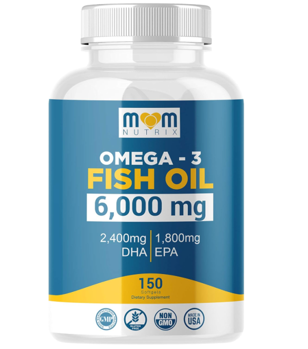 Omega 3 Fish Oil 6000 Mg with Maximum EPA DHA