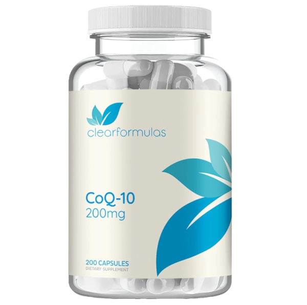 Pure CoQ10 200mg 200 Capsules - Quick Absorption Non-GMO