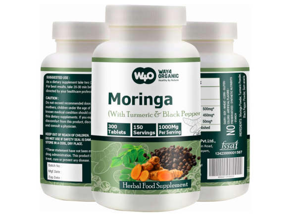 Moringa Tablets with Turmeric and Black Pepper